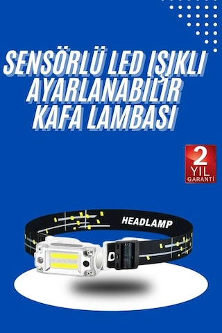 Tek Kafa Lambası, Su Geçirmez Kafa Feneri 3 Mod Aydınlatma Najmaddin ANTRASİT