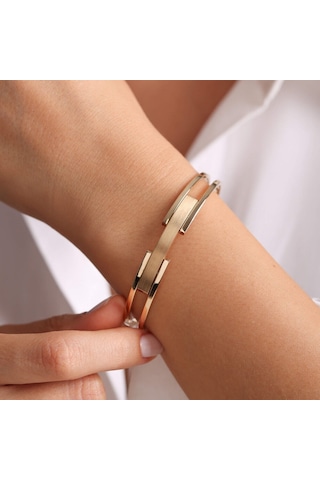 Sembol Gold Tasarım Altın Kaburga Kelepçe