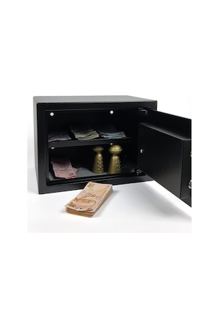 Para Kasası Anahtarlı Çelik Kasa 25X35X25Cm 2 Boy Cf009 25X35X25 - Cf009