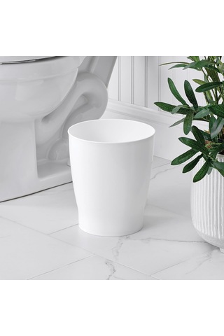 Lexroo İdesign Banyo, Yatak Odası, Ev Ofis, Yurt İçin Kompakt Yuvarlak Plastik Çöp Kovası Çok Renkli
