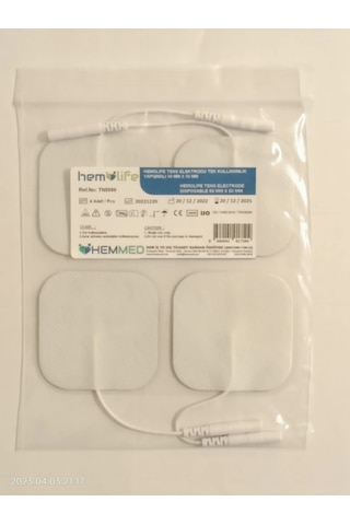 Hemolife Tens Elektrodu Kablolu Yedek Elektrot- 5 x 5 CM 16 Adet