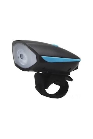 Neevoyu Usb Şarjlı Bisiklet Led Feneri 250 Lumens - 3 Aydınlatma Modu, 140 Db Motosiklet Tipi Bocina, 1200 Mah Pil, Suya Dayanıklı Mavi
