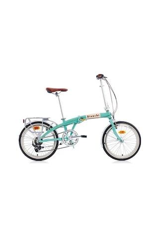 Bianchi Foldıng New Vıntage Katlanır Bisiklet 290h 20 Jant 7 Vites Celeste Krem Ck16 Glossy Mavi