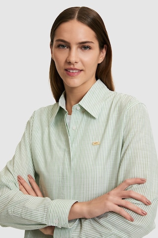 U.s. Polo Assn. Kadın Yeşil Gömlek Desenli 50324635-vr054 Yesıl