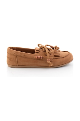 Bambi Taba Kadın Loafer Ayakkabı K01566004872 Taba