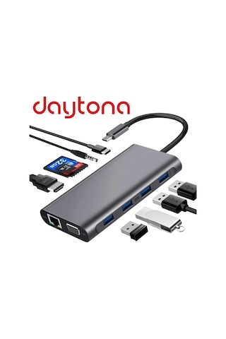 Daytona Fc31 Type-C™ Usb-C To11In1 Çevirici Hub Adaptör