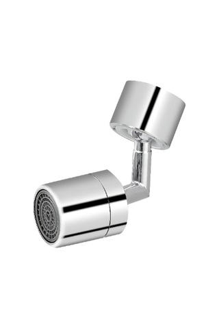 Monyee Bakır Silver 720 Derece Serbestçe Dönen Fıskiyeli Su Filtresi Burgu GÜMÜŞ