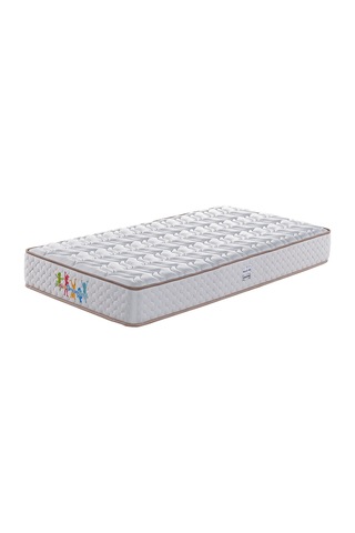 Junior Bedding 90x190 Tek Kişilik Yatak Ortopedik Yaylı Yatak Konforlu Ve Destekleyici Yatak Beyaz