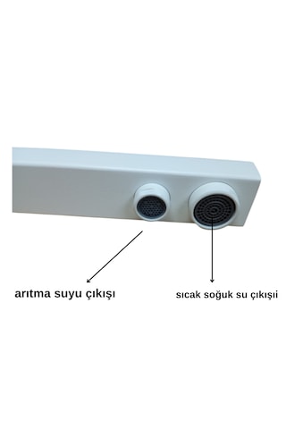 Faumix Kr120 Beyaz Arıtmalı 3 Yollu Mutfak Bataryası