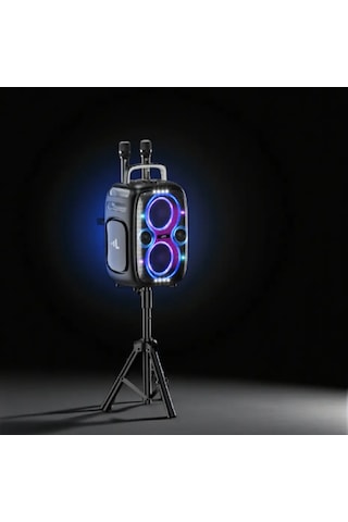 M427 Premium Çift Mikrofonlu 650w Ekstra Bas Bluetooth Hoparlör