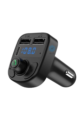 Fm Transmitter Bluetooth Araç Kiti Mp3 Usb-typce Oto Müzik Çalar