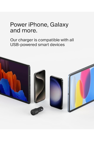 Belkin Boostcharge Çift Araç Şarj Cihazı 42w W/hızlı Şarj Usb-c 3