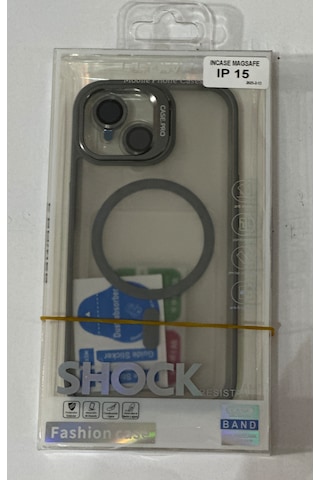 İphone 15 Kılıfı, Kaliteli Kamera Lens Koruyucu Dahil, Magsafe Uyumlu Darbe Dayanaklı, 3 Renk Gri