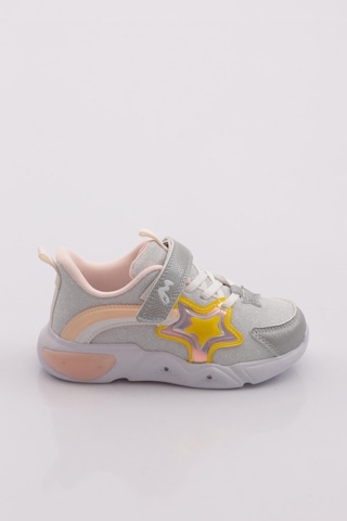 Marco Kids 03-26y315 Çocuk Patik Işıklı Spor Ayakkabı Gümüş