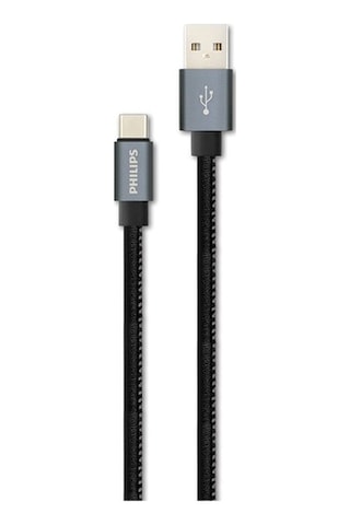 Philips Uyumlu Dlc2528B Usb C - Deri Şarj & Data Kablosu