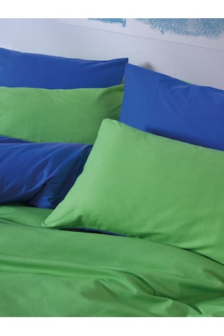 Cozy Home Popping Colors Tek Kişilik Lastikli Çarşaflı Nevresim Takımı Sage Yeşil-mavi