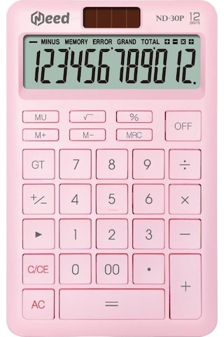 Need Nd-30p Pastel Pembe Hesap Makinesi Pembe