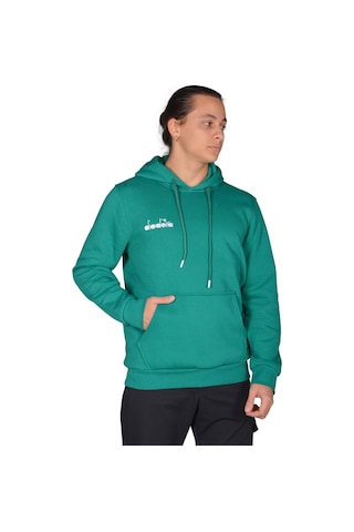 Diadora Bergamo - Erkek Yeşil Pamuklu Spor Sweatshirt