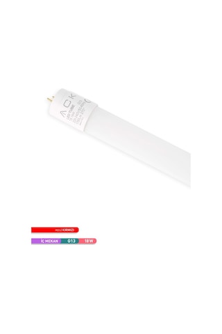 ACK 18W LED Tüp Floresan Ampul Kırmızı G13