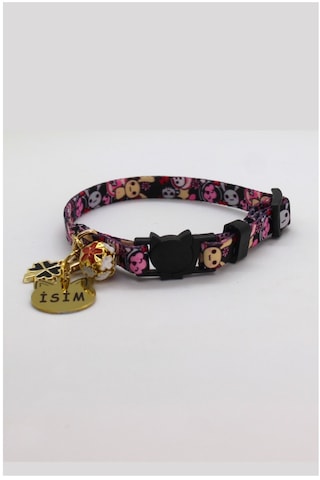 Caramelos Güvenlik Kilitli Kedi Tasması, Isimli Kedi Tasması Skkk