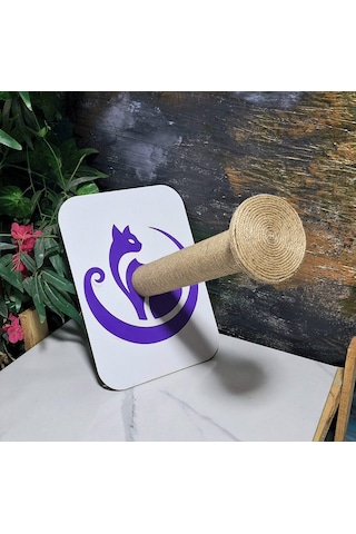 Kedi Tırmala Tahtası Lazer Kesim Ahşap Resimli3