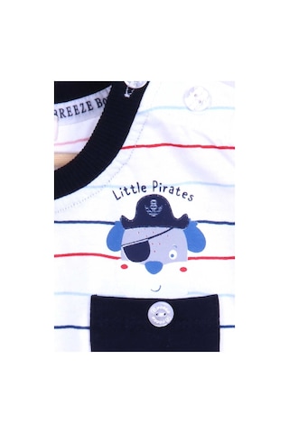 Breeze Erkek Bebek Kapri Pantolonlu Takım Ekru (6 Ay-2 Yaş)