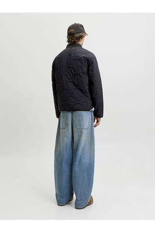Jack & Jones Erkek Beyzbol Yaka Uzun Kollu Puffer Mont - Axel - 12298748 Siyah