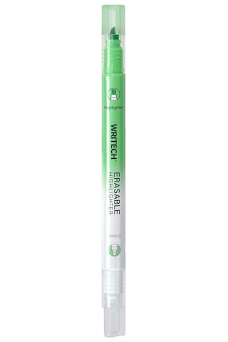 Wrıtech W-822 Silinebilir Fosforlu Kalem Pastel Yeşil - 12'li Kutu Beyaz - Gümüş