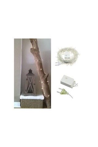 Buffer 100 Ledli 8 Fonksiyonlu 10 Metre Led Aydınlatma Dekor Lambası Beyaz -m11 Beyaz