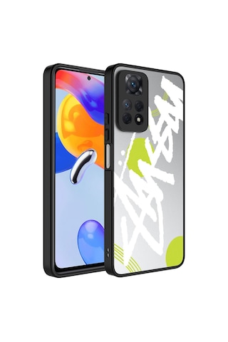 Xiaomi Redmi Note 12 Pro 4g Kılıf Aynalı Desenli Kamera Korumalı Parlak Zore Mirror Kapak Süper Anne
