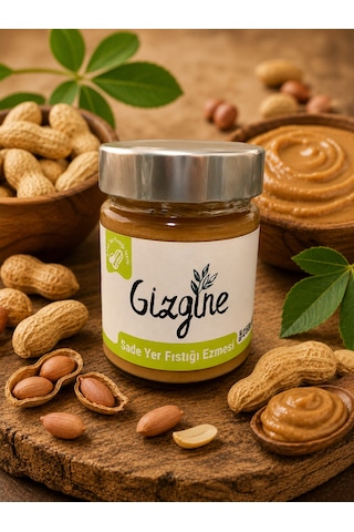Gizgine Sade Yer Fıstığı Ezmesi 250 G