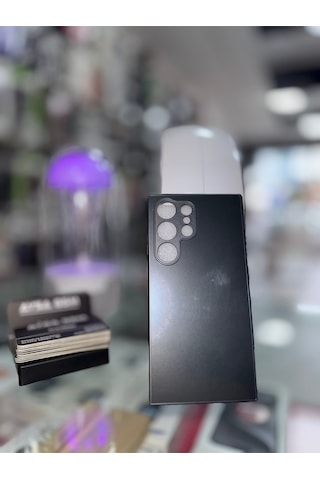 Samsung Galaxy Uyumlu S23 Ultra Kılıf Kamera Korumalı Mika Arka Kapak