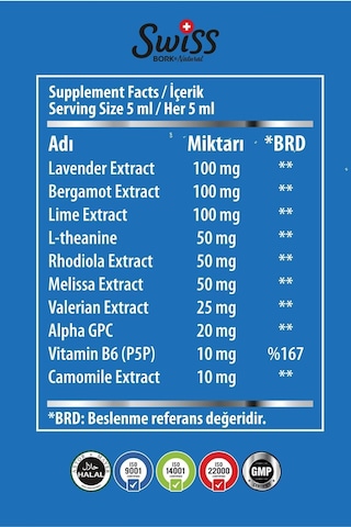 Calm Down Sleep Çocuk Şurubu 150 Ml L-theanine, Rhodiola, Melissa, Vitamin B6