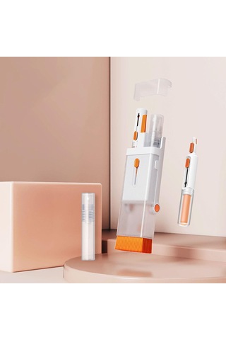 Homyl Dizüstü Bilgisayar Temizleme Seti Toz Fırçası Klavye Turuncu