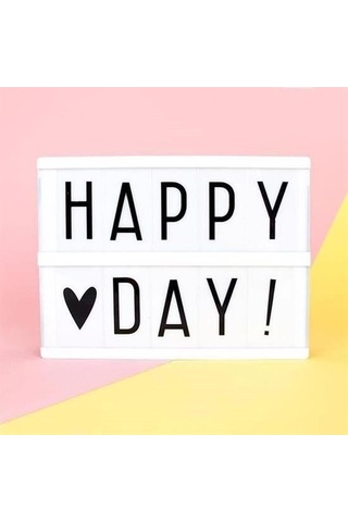 Hobibahçem Sinematik Lightbox Dekorasyon Aydınlatma Aksesuarları A5 Boyut Beyaz