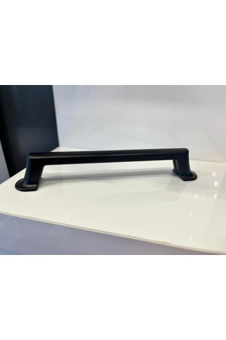 Lagos Metal Kulp 128mm Mat Siyah Dolap Kapak Modern Tv Ünite Çekmece Mobilya Komidin Vestiyer