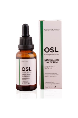 OSL Omega Skin Lab Niacinamide Zinc Yağlı Ciltler İçin Gözenek Ve Leke Serumu 30 ML