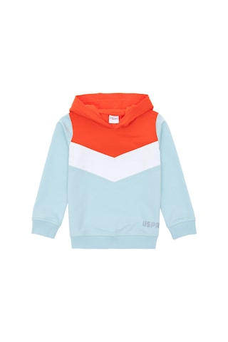 U.S. Polo Assn. Kız Çocuk Su Yeşili Kapüşonlu Sweatshirt 50296288-VR083