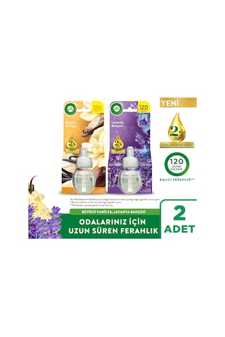 Air Wick Elektrikli Oda Kokusu Yedek Şişe Büyülü Vanilya + Lavanta Bahçesi 2x19 Ml Karışık