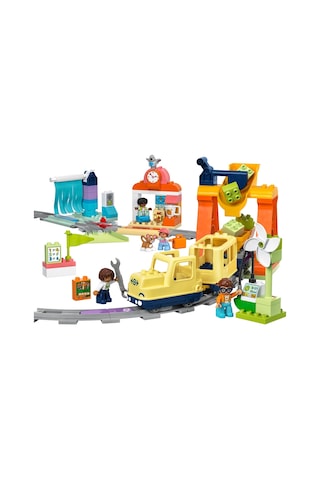 LEGO® DUPLO® Kasabası Büyük İnteraktif Mahalle Treni 10428 -3 Yaş ve Üzeri Çocuklar İçin Eğitici Oyuncak Yapım Seti (103 Parça)