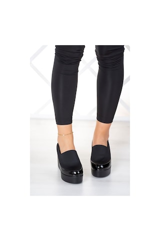 Erkan Saçmacı Sofia Siyah Streç Dolgu Topuklu Günlük Ayakkabı