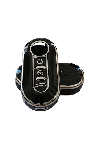 Doblo Ducato Boxer Jumper Uyumlu Kumanda Anahtar Kılıfı Oto Anahtarlık Siyah Silver