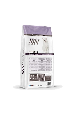 Animal World Tavuk Balık Karidesli Yavru kedi Maması 15 Kg