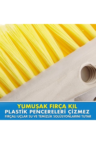 Starbrite - Yumuşak Güverte Ve Cam Fırçası Sarı 20 Cm : Cam Ve Pleksiglas İçin %100 Çizilmez Güvence, Batmayan Hafif Tasarım
