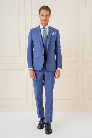 Efor Tk 903 Slim Fit İndigo-mavi Klasik Takım Elbise İndigo