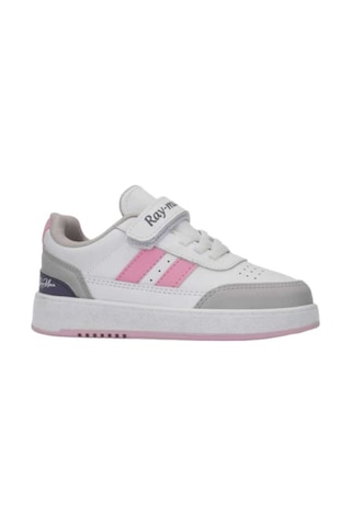 Raymax Kids Sneaker Esnek Hafif Rahat Çocuk Spor Ayakkabı Tam Kalıp Günlük Ayakkabı Beyaz Pembe Beyaz - Pembe