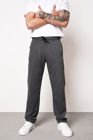 MMetalic Erkek Lacivert Düz Paça Cep Fermuar Detaylı Rahat Kesim Eşofman Altı Mtlc046 001 Antrasit