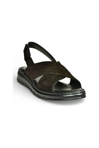 Fox Shoes Y555531102 Siyah Hakiki Deri Süet Kadın Sandalet Siyah