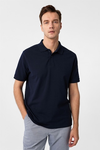 Süvari Lacivert Regular Armürlü Polo Yaka Tişört-37374 Lacivert
