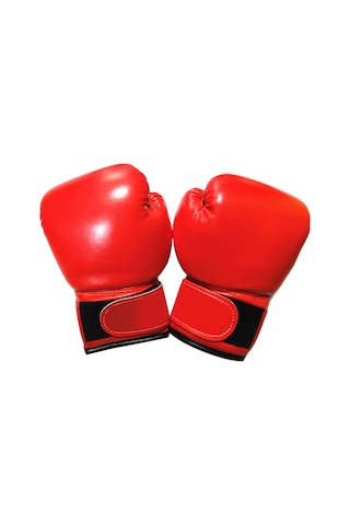 Moveevo Küçük El İçin Ultra Hafif, Darbeyi Yumuşatan, Soluklu Pu Deri Çocuk Boks Eldiveni 3-10 Yaş Kırmızı